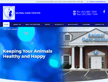 Tablet Screenshot of animalcarecenterspringfield.com